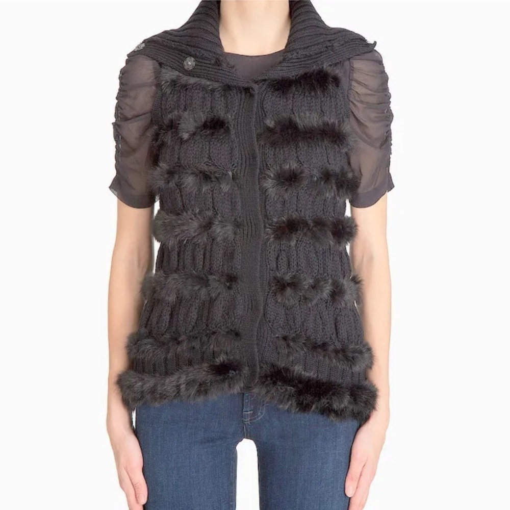 Diane Von Furstenberg Alcina Fur Vest